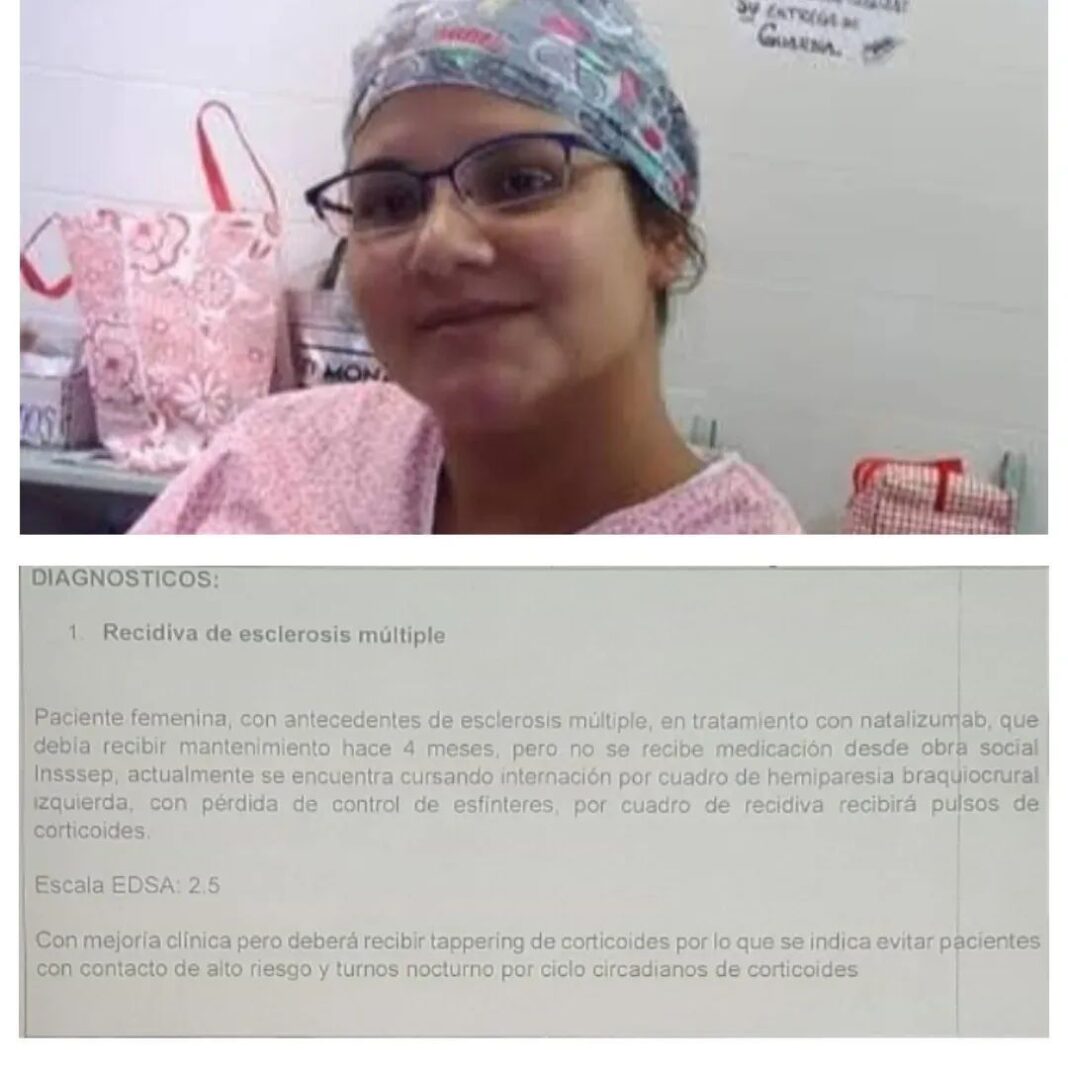 CHACO Trabajadora de salud con esclerosis múltiple, lleva cinco meses sin su medicación vital del InSSSeP