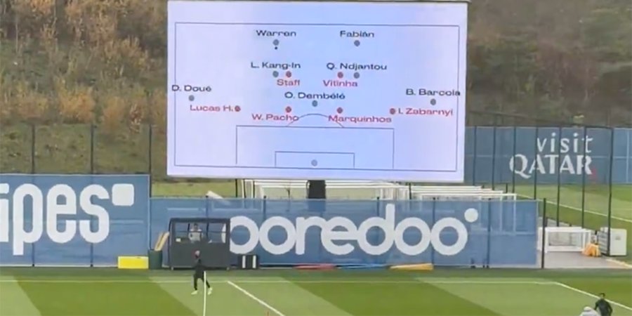 Como en el cine, pero en la cancha: el llamativo método que implementó Luis Enrique en el entrenamiento del PSG