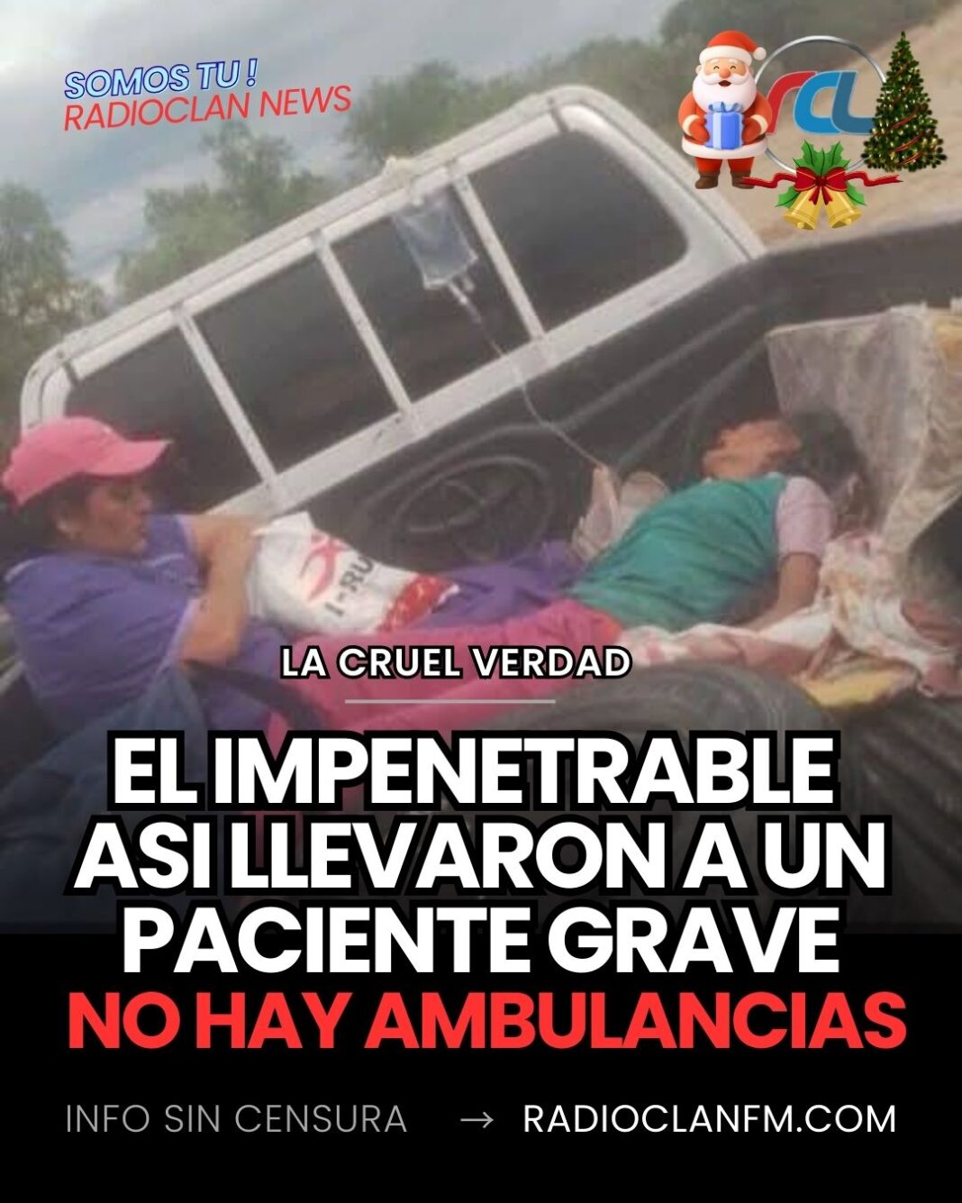 Chaco asi trasladaron a una paciente mas de 100 kilómetros en El Impenetrable por falta de ambulancia