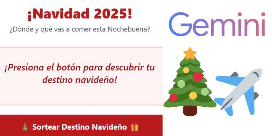 Conoce cuál es tu destino navideño con Gemini de Google